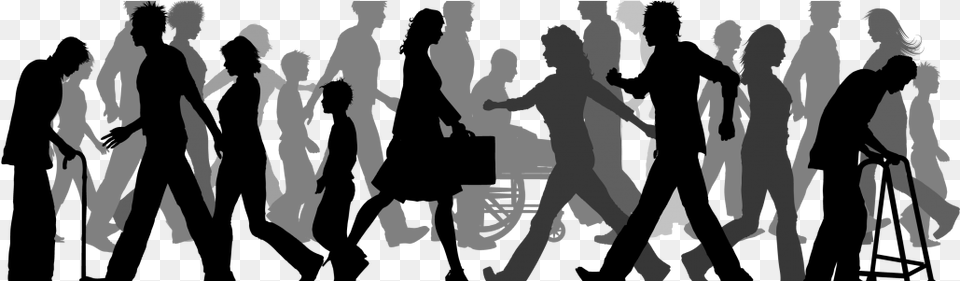 Image Group Of People Walking, Person, Silhouette, Baby, Adult Free Transparent Png