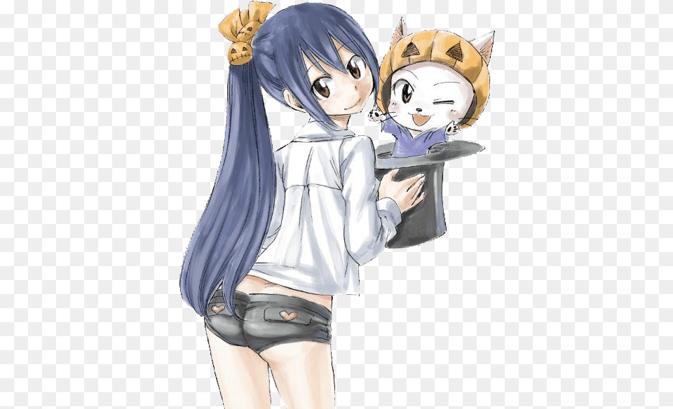 Image Halloween Wendy And Carla Fairy Tail Couples Wendy Marvell And Carla, Publication, Book, Comics, Manga Png