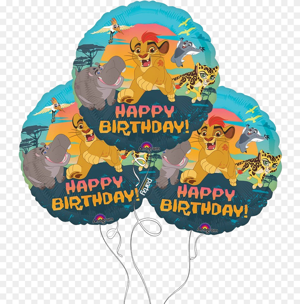 Happy Birthday Balloons The Guard Lion Guard, Balloon, Advertisement, Baby, Person Png Image