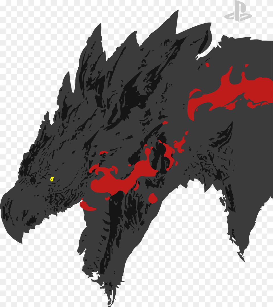 Image I39ve Traced Rathalos From The Monster Hunter, Dragon, Outdoors Png