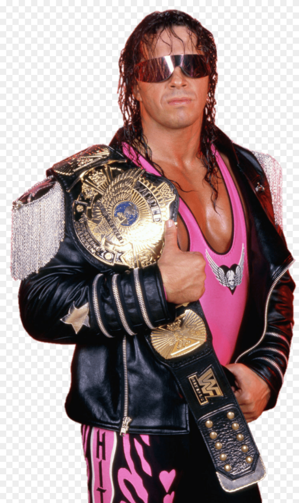 Image Id Bret The Hitman Hart Wwe Wcw Signed Autographed, Accessories, Jacket, Sunglasses, Coat Png