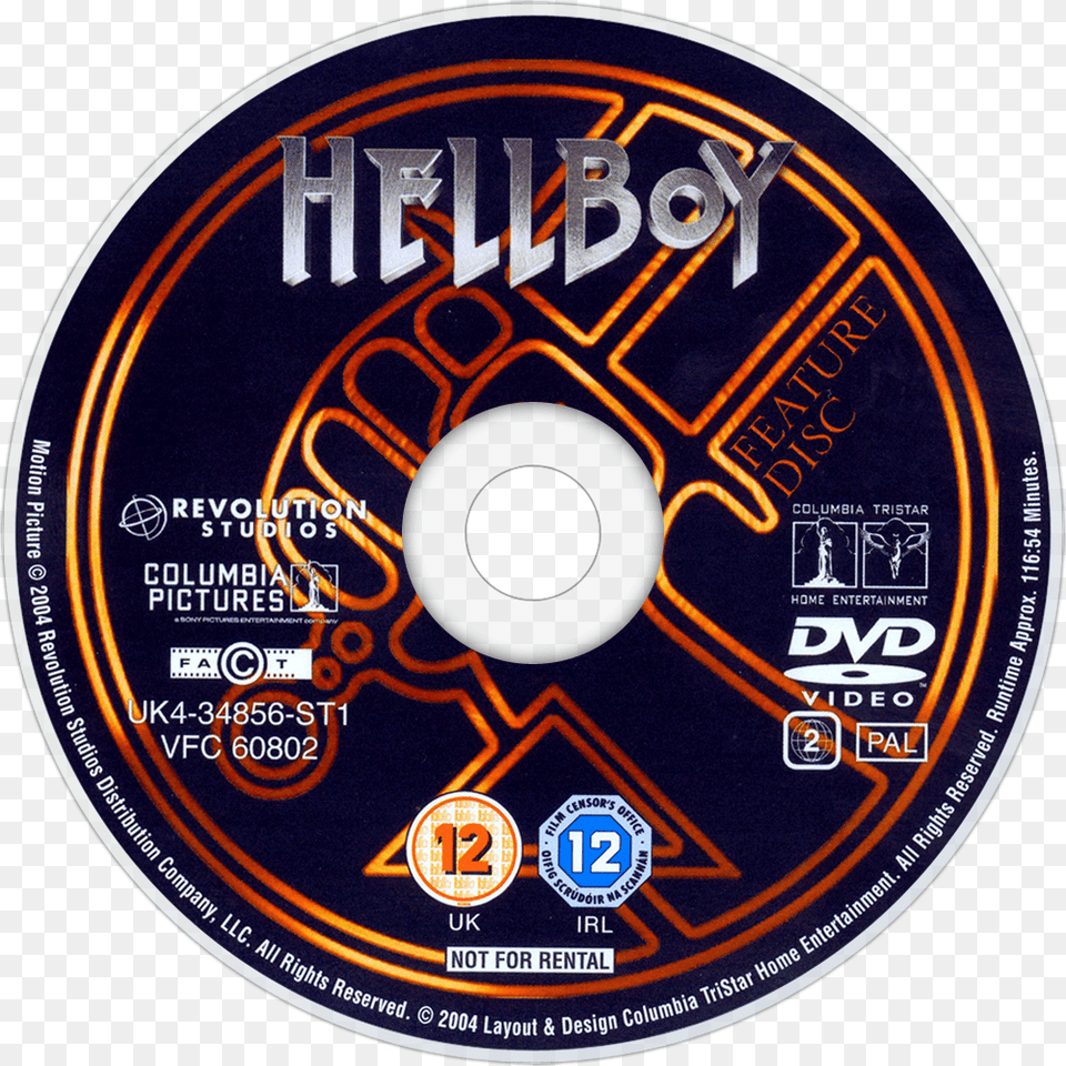 Image Id Hellboy Dvd Cover, Disk, Can, Tin Free Png