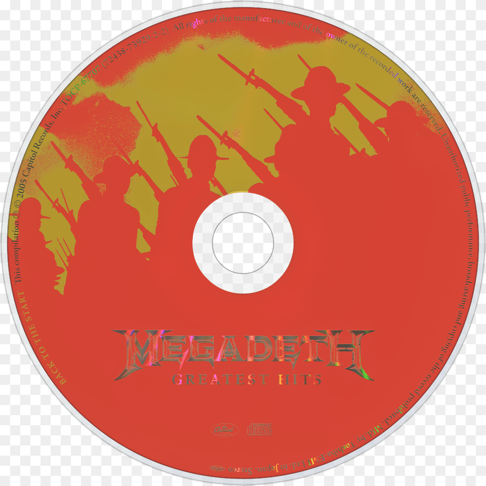 Image Id Megadeth Greatest Hits Art, Disk, Dvd, Person, Head Png