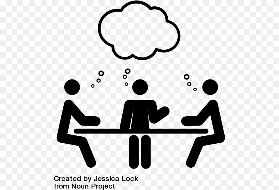 Image Illustration Of People At A Table Working Together Group Work Clipart Black And White, Gray Png