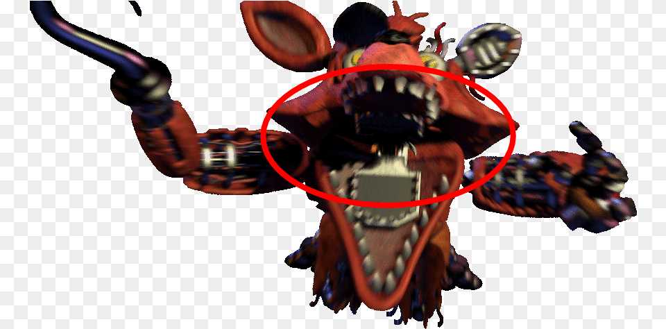 Image Image Fnaf Withered Foxy Head, Clothing, Glove, Person Png