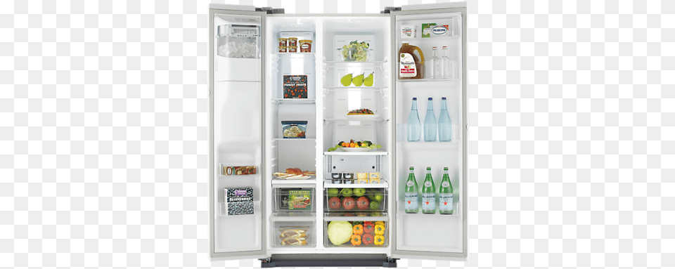 Samsung Rs7667fhcww American Style Fridge Freezer White, Appliance, Device, Electrical Device, Refrigerator Png Image