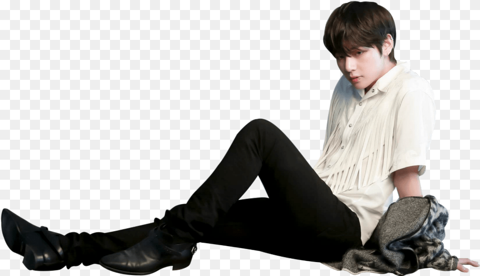 Image In Bts Collection By Noor Lightwood Bts Sitting, Clothing, Footwear, Shoe, Person Free Transparent Png