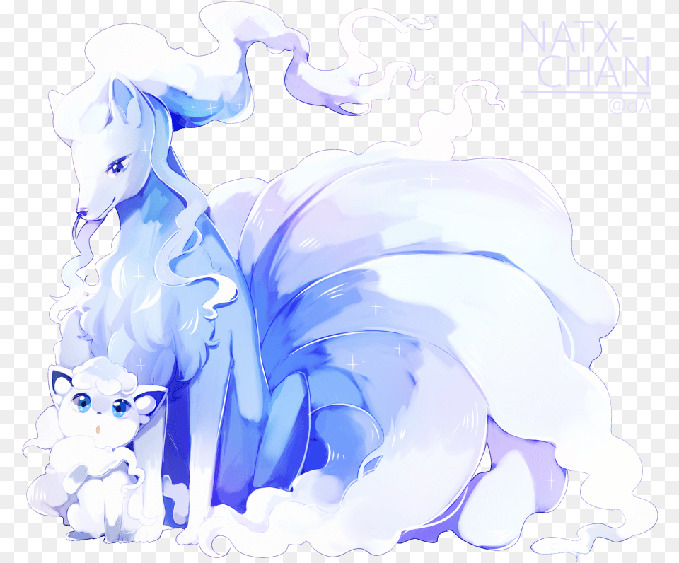 Image In Pokemon Collection By Alolan Ninetales And Alolan Vulpix, Ice, Art, Graphics, Animal Png