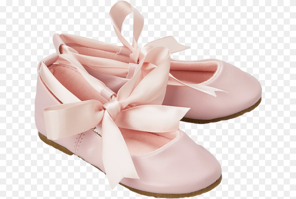 Information Pink Ballet Flats Girls Dress Shoes With Grosgrain, Clothing, Footwear, Shoe, Sneaker Png Image
