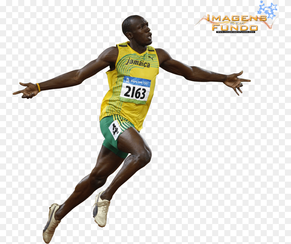 Image Information Usain Bolt, Person, Clothing, Shorts, Footwear Free Png