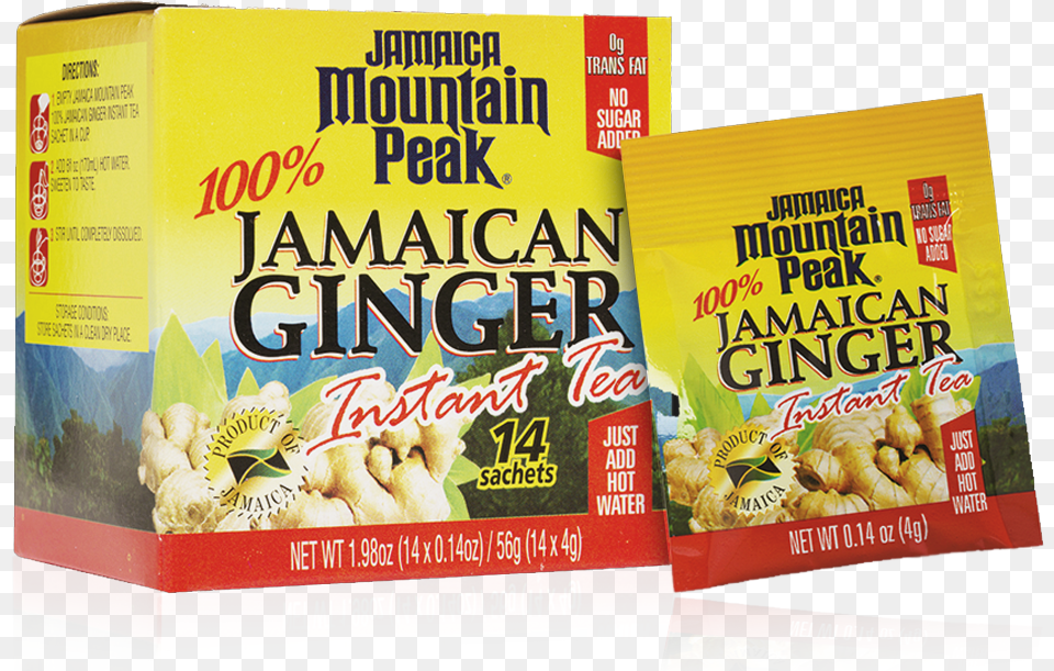 Image Is Not Available Blue Mountain Ginger Tea, Advertisement, Poster, Food, Snack Free Png Download