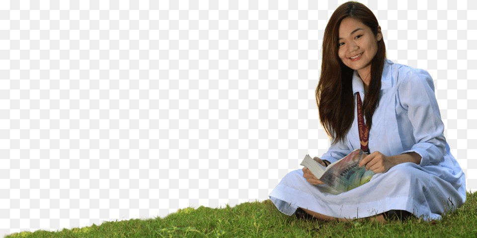 Image Is Not Available College Of The Holy Spirit Mendiola Uniform, Formal Wear, Sitting, Person, Girl Free Transparent Png