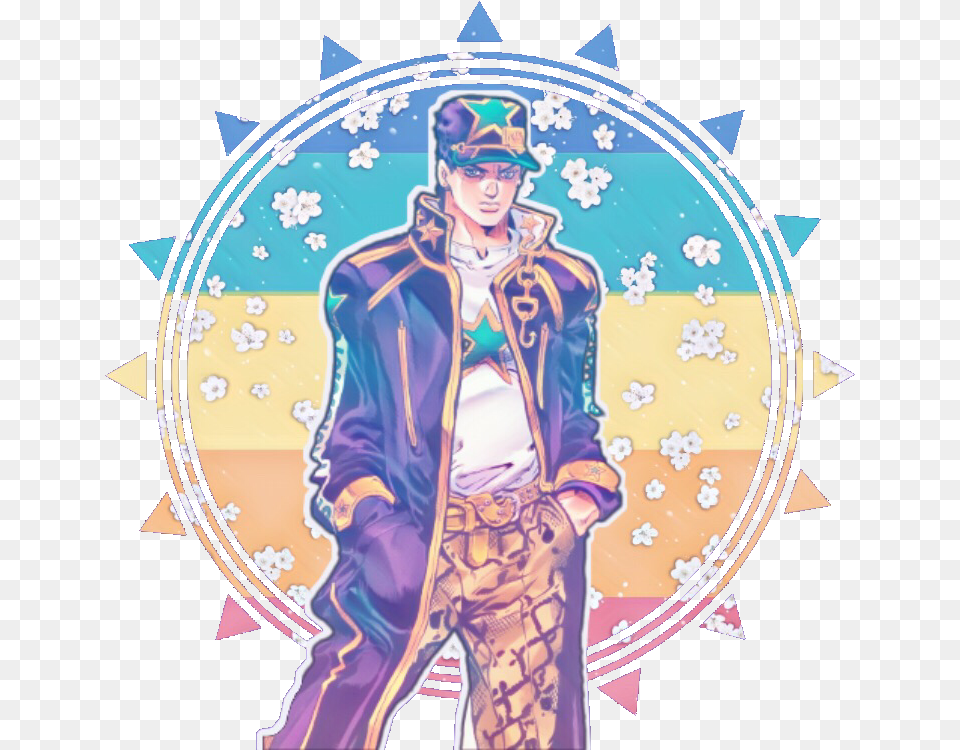 Jojo Jotaro Part, Publication, Book, Clothing, Coat Png Image