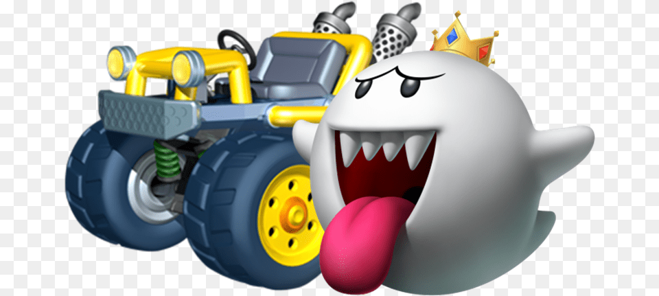 Image King King Boo Super Mario Party Birthday Ideas Mario Kart 7 Wario, Buggy, Transportation, Vehicle, Device Free Png