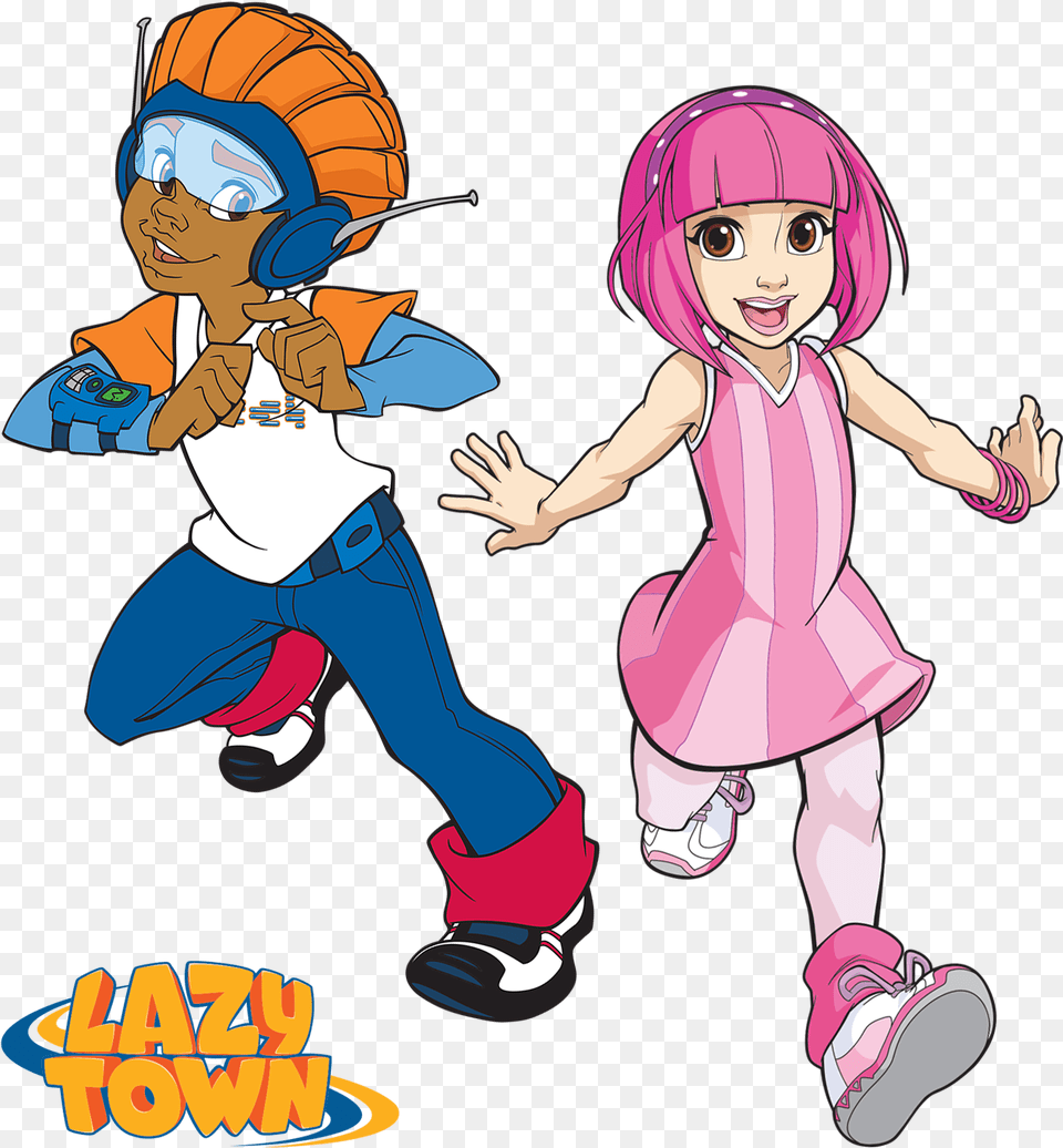 Lazytown Pixel And Lazytown, Book, Comics, Publication, Baby Png Image