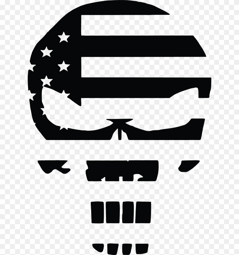 Image Library American Flag Us Military Active Service Punisher Logo American Flag, Aircraft, Transportation, Vehicle, Stencil Free Transparent Png