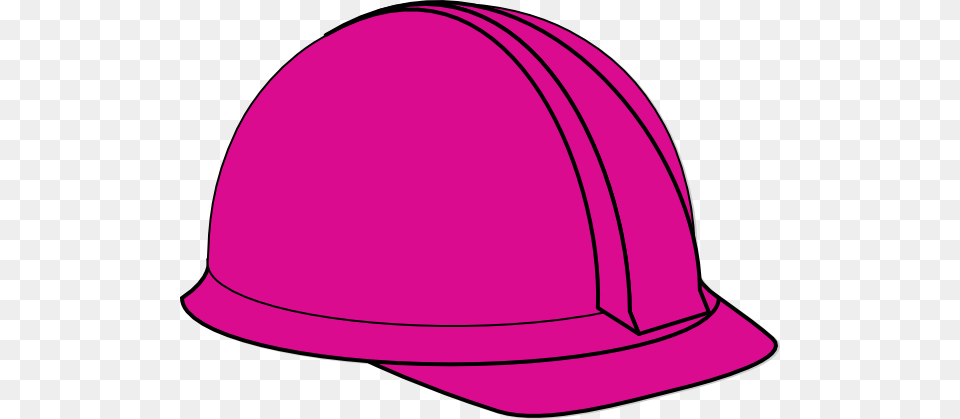 Image Library Library Pink Hard Clip Art At Clker Com Clipart Construction Hat, Clothing, Hardhat, Helmet, Baseball Cap Free Transparent Png