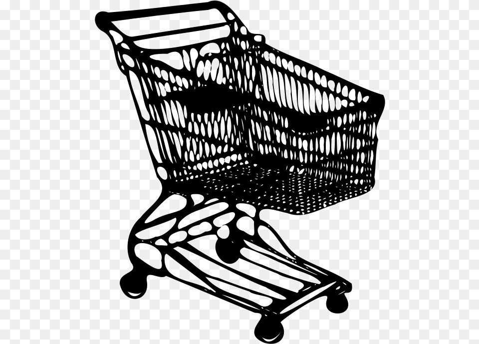Library Library Shopping Cart Clipart Draw A Shopping Cart, Gray Png Image