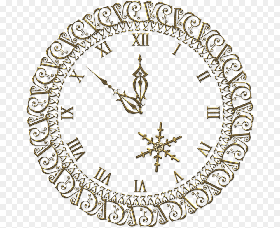 Image Library New Year Gold Clock Clipart New Years Eve Clock, Analog Clock, Wall Clock Free Png