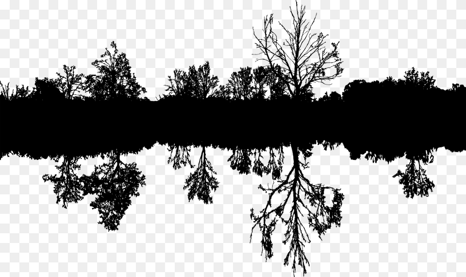 Image Library Reflected Silhouette Big Image Nature Silhouette, Gray Png