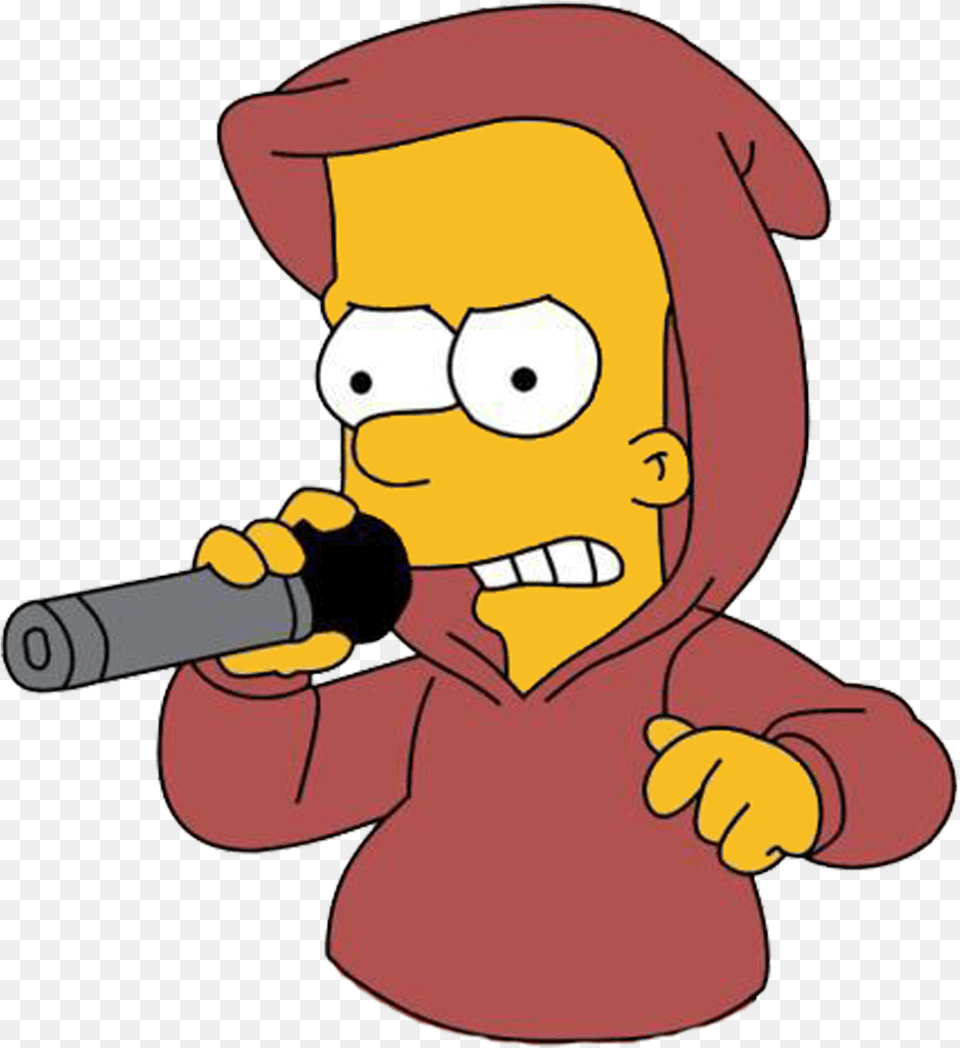 Image Library Stock Bart Simpson Homer Pranksta Rap Bart Simpson Rapper, Electrical Device, Microphone, People, Person Free Png Download