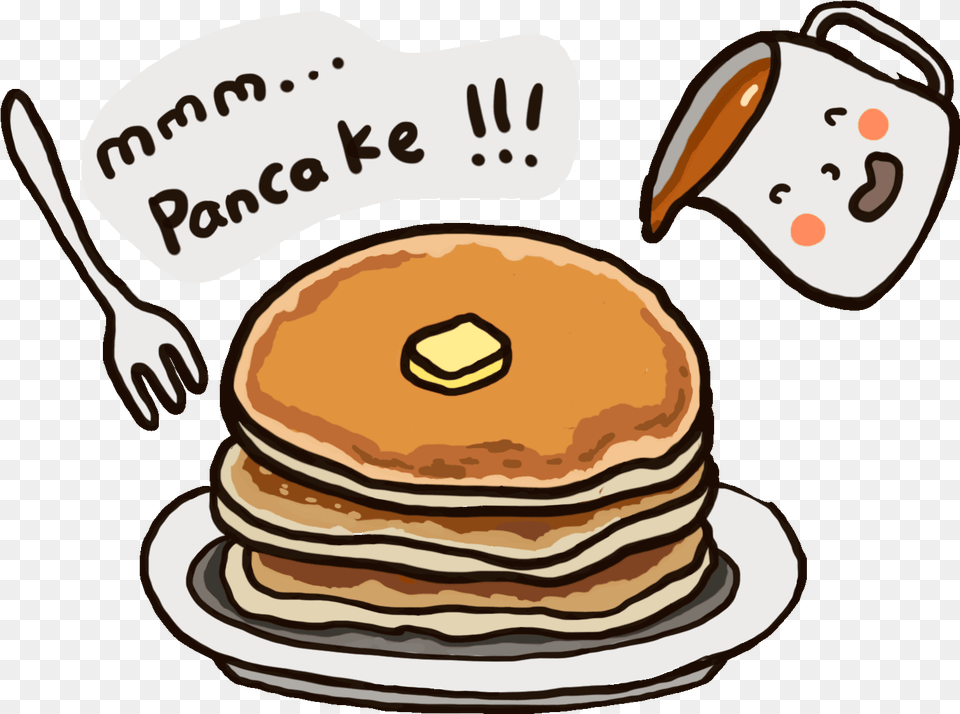 Image Library Stock Pancakes Transparent Kawaii Pancakes Animated Gif Transparent, Bread, Food, Pancake Free Png Download