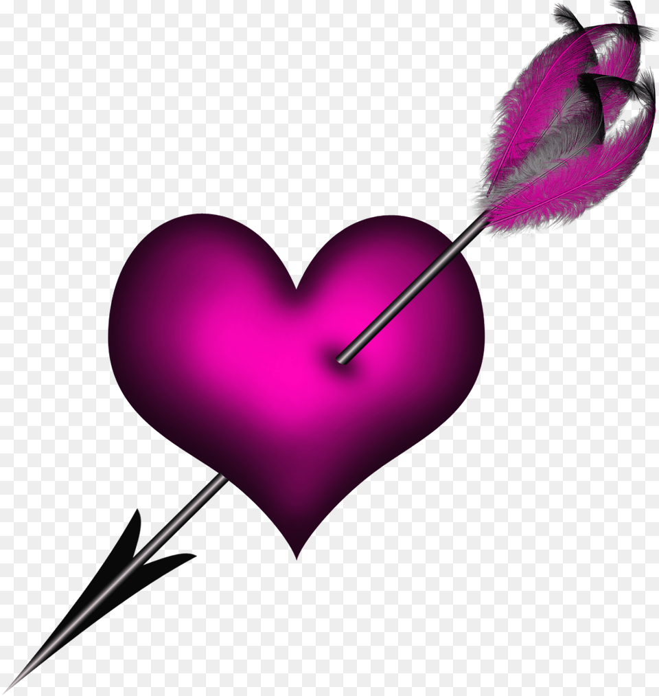 Library Stock Rustic Arrow Clipart Purple Heart With Arrow Png Image