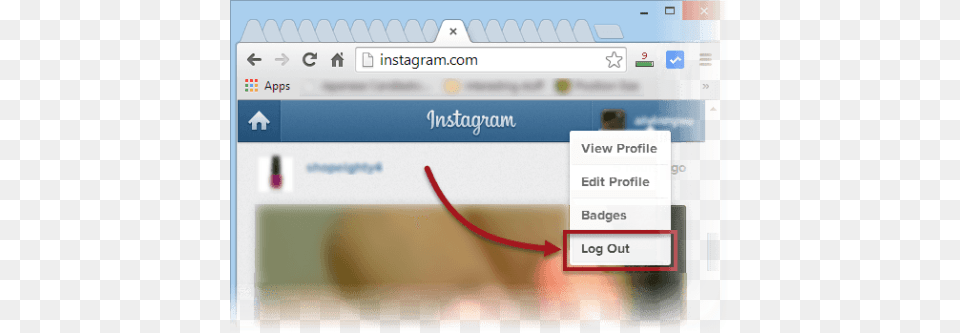 Image Log Out From Instagram, File, Webpage, Text Free Png Download