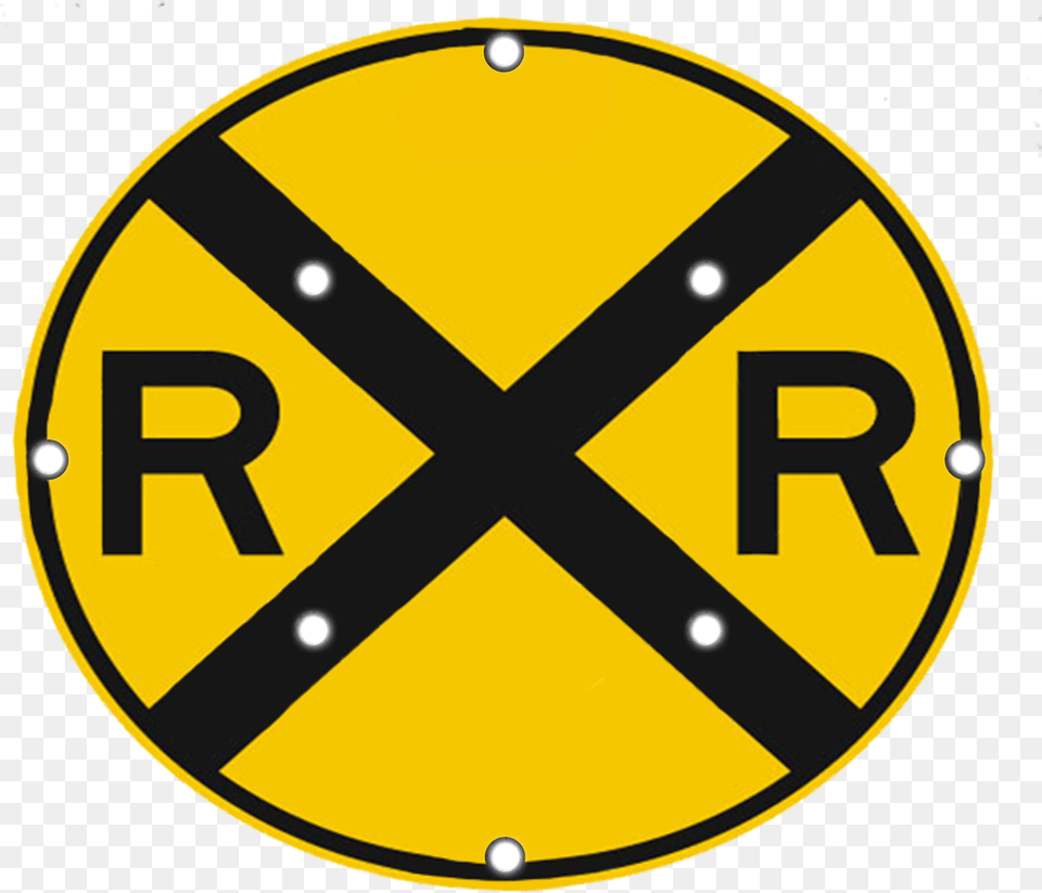 Logo For Lighted Roadway Signs Road Signs Railroad Crossing, Sign, Symbol, Road Sign Png Image