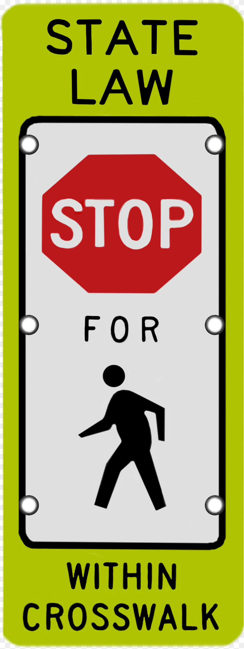 Logo For Lighted Roadway Signs State Law Stop For Pedestrians Sign, Symbol, Road Sign, Adult, Male Png Image