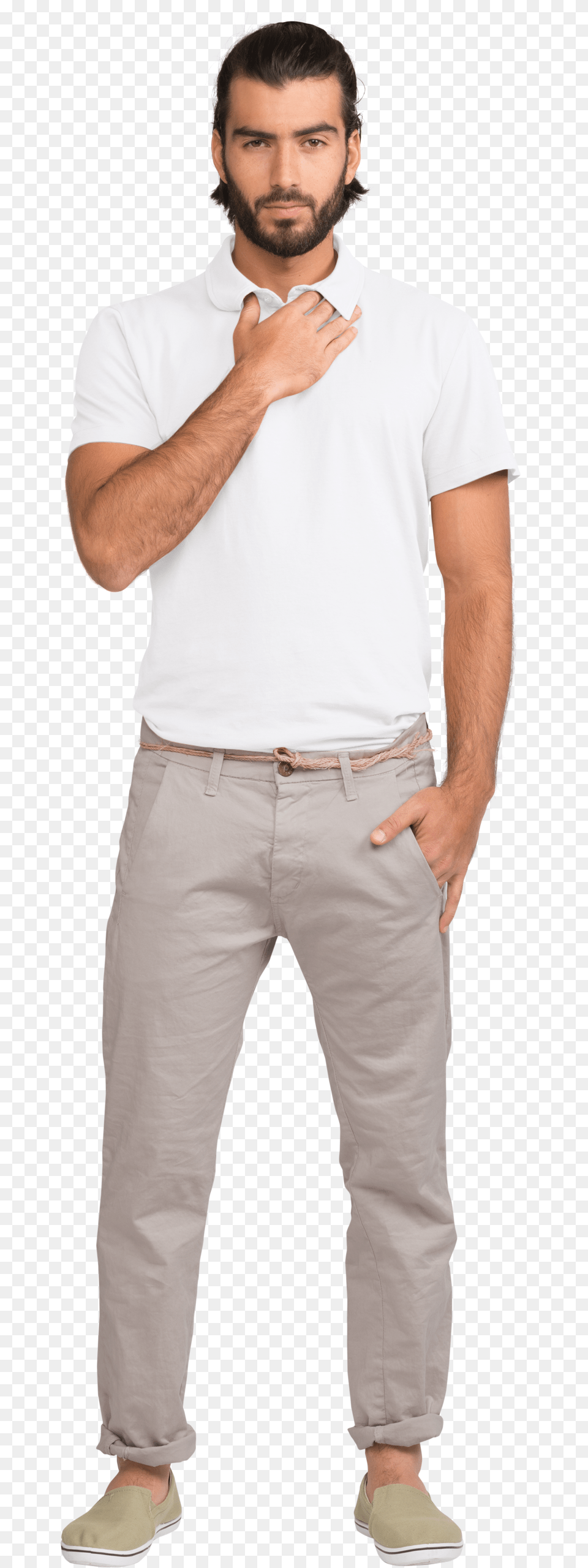 Man With White Polo, Person, Body Part, Finger, Hand Png Image