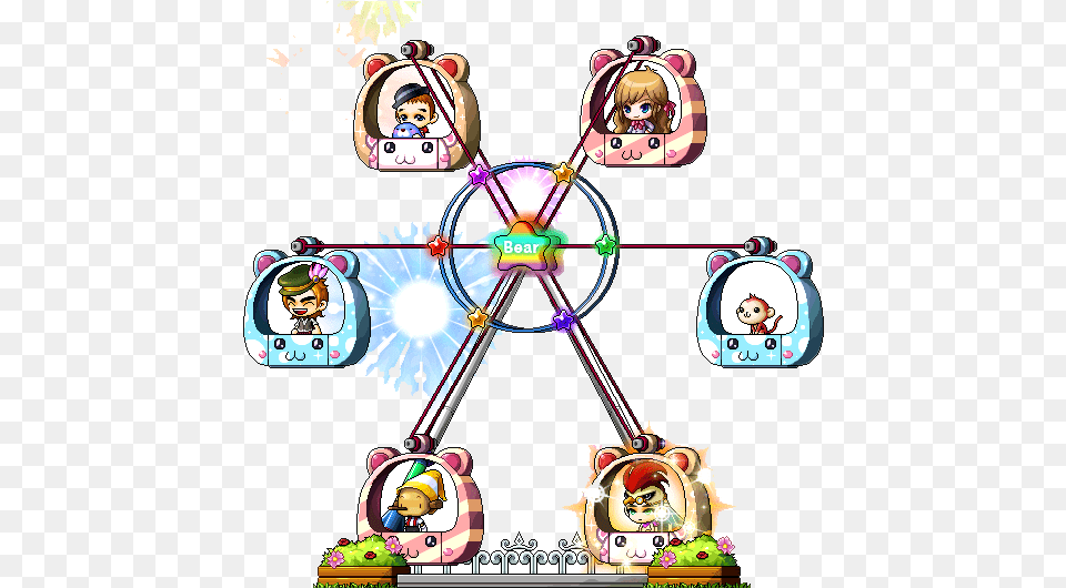 Image Maplestory Ferris Wheel Chair, Baby, Person, Machine, Book Png