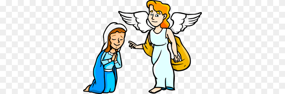 Mary And Gabriel Adult, Baby, Female, Person Png Image