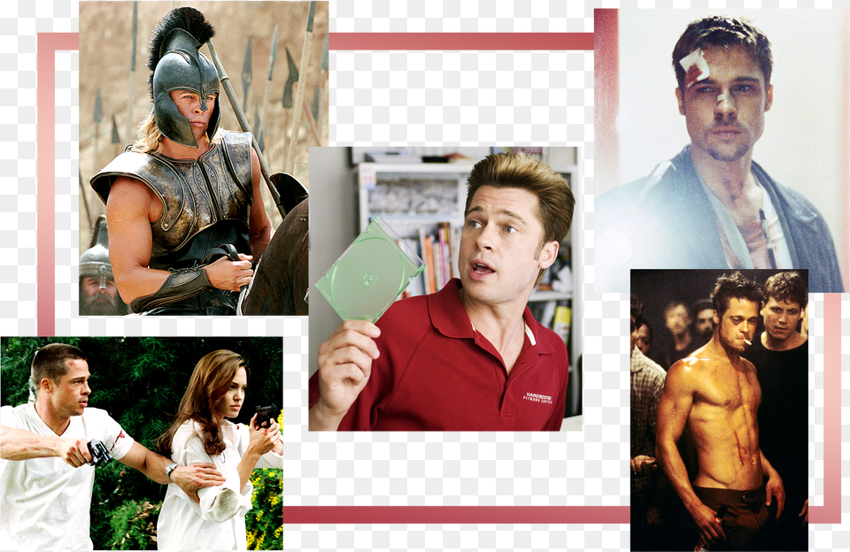 Image May Contain Advertisement Collage Poster Human Brad Pitt Fight Club, Art, Adult, Person, Man Free Png