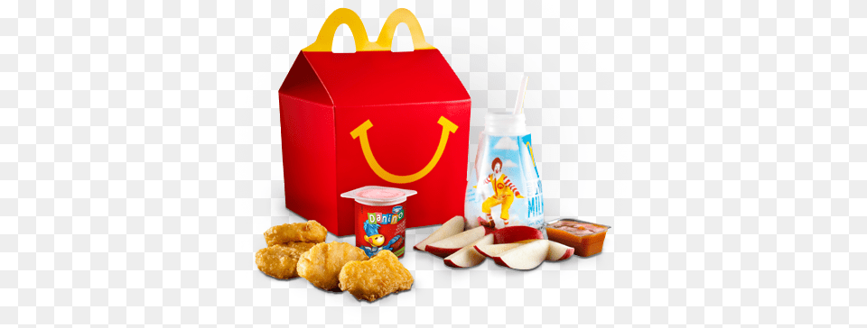 Mcdonald Happy Meal Box Old, Food, Lunch, Fried Chicken, Nuggets Png Image