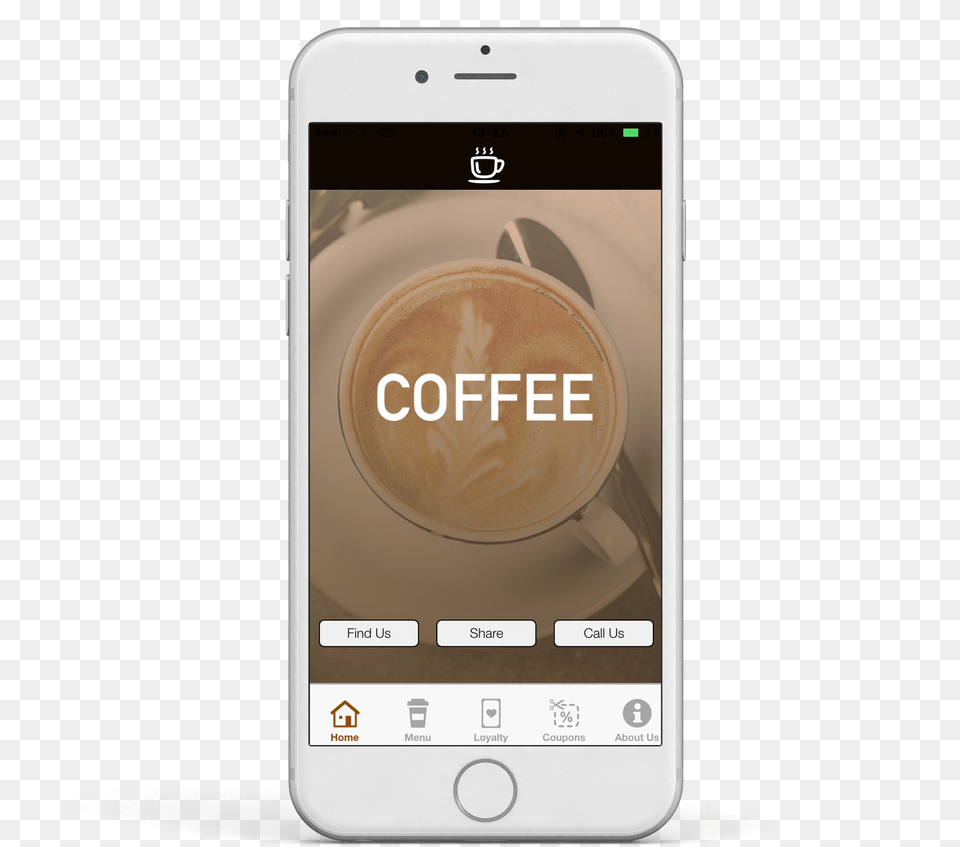 Image Mobile Application Coffee Shop, Electronics, Mobile Phone, Phone, Cup Free Png Download