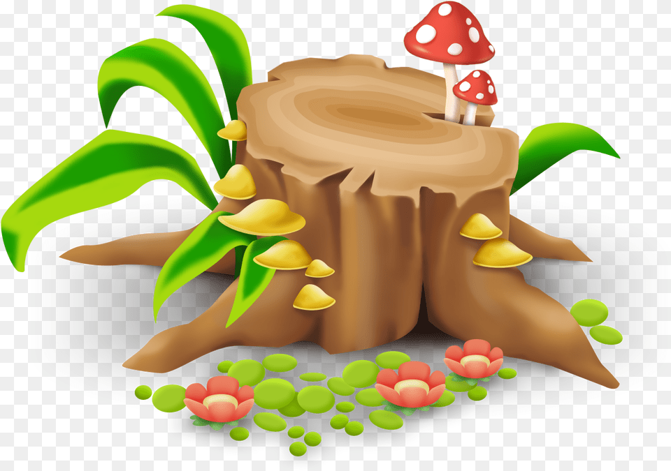 Image Mushroom Log Hay Day Wiki Hay Day, Plant, Tree, Tree Stump, Ball Free Png