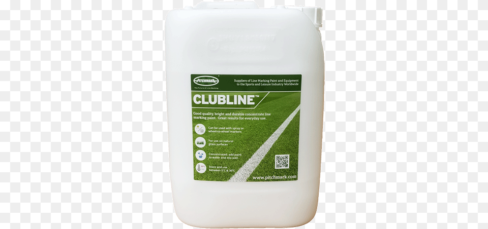 Image Of A 10 Litre Plastic Drum Of Clubline White No Nonsense Line Marking Paint, Bottle, Qr Code Free Transparent Png