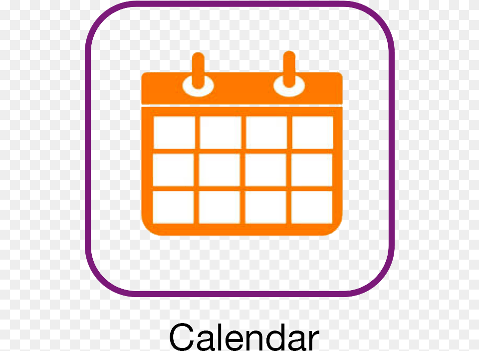 Image Of A Calendar Inside Purple Outlined Box Ms Calendrio, Text, First Aid, Dynamite, Weapon Png