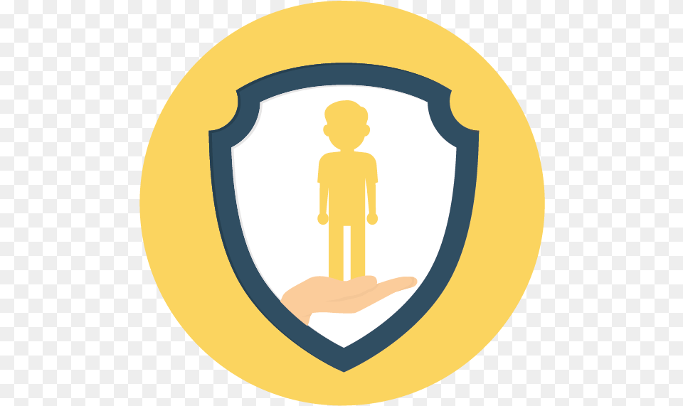 Of A Person Silhouette Set Within A Shield Circle, Boy, Child, Male, Armor Png Image
