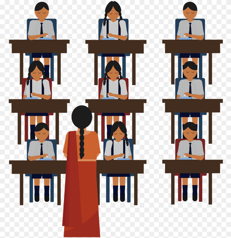 Image Of A Teacher Teaching A Bunch Of Student At The Teacher, Person, People, Crowd, Adult Free Transparent Png