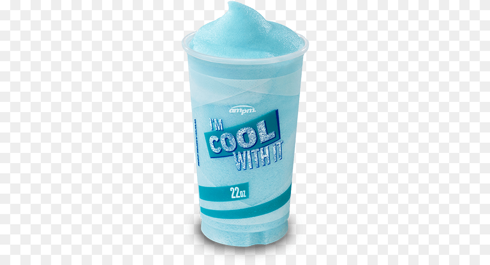 Image Of A Twenty Two Ounce Fanta Blue Raspberry Freeze Ampm Slushies, Mailbox, Cream, Dessert, Food Free Png