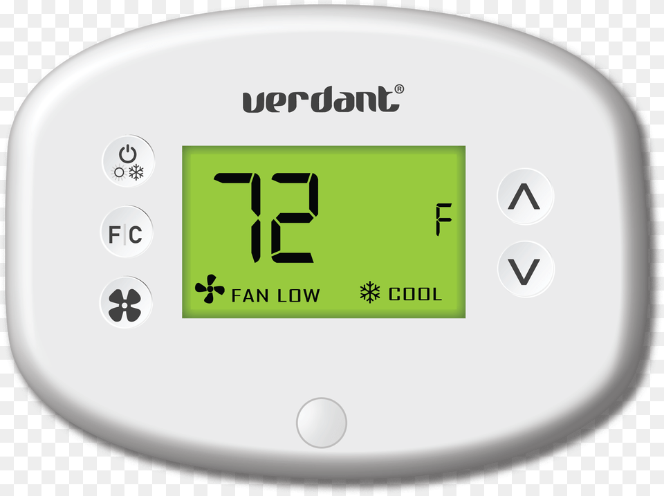 Image Of A White Colored Verdant Vx Thermostat Verdant Thermostat Temperature Setting, Computer Hardware, Electronics, Hardware, Monitor Free Png