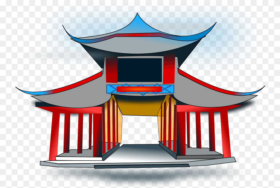 Of Ancient China Chinese Temple Clipart, Gate, Torii, Tape Png Image