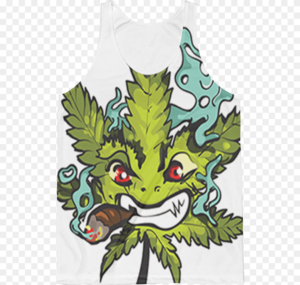 Image Of Angery Bud Cannabis, Leaf, Plant, Clothing, Tank Top Png