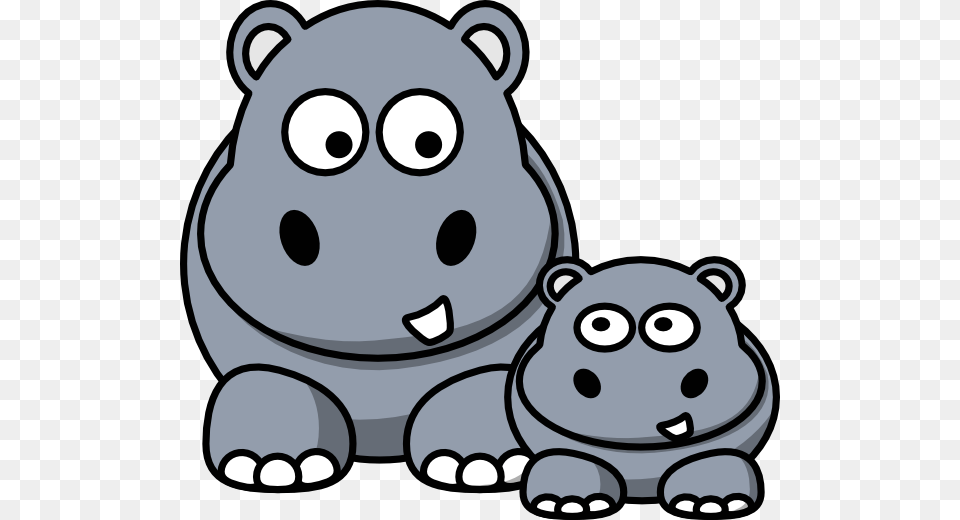 Image Of Baby Hippo Clipart 3614 Hippo Clip Art Clipartoons Cartoon Hippo, Animal, Bear, Mammal, Wildlife Free Png Download