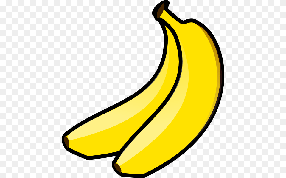 Image Of Bananas Banana Clip Art, Food, Fruit, Plant, Produce Png