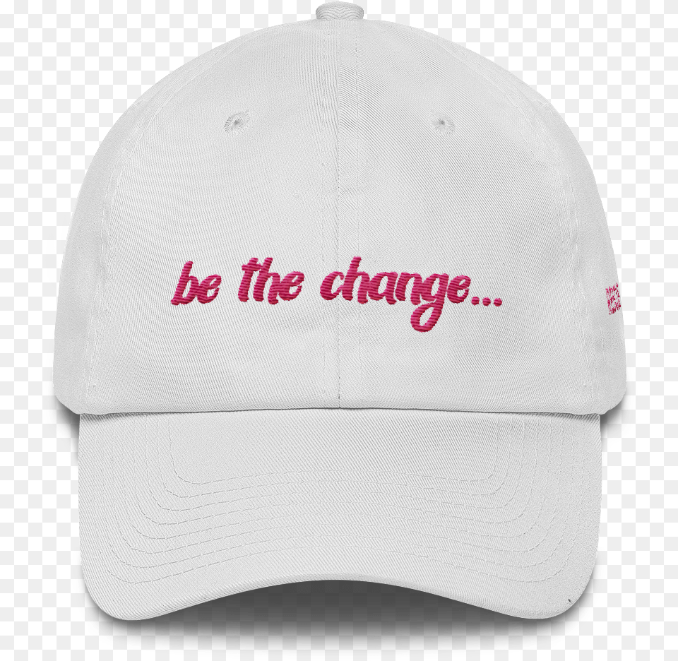 Of Be The Change Tiger Dad Hat White, Baseball Cap, Cap, Clothing, Hardhat Png Image