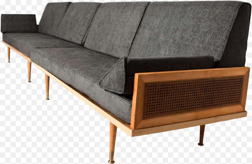 Of Best Of Dining Mid Century Daybed Maple, Couch, Furniture, Bench, Cushion Png Image