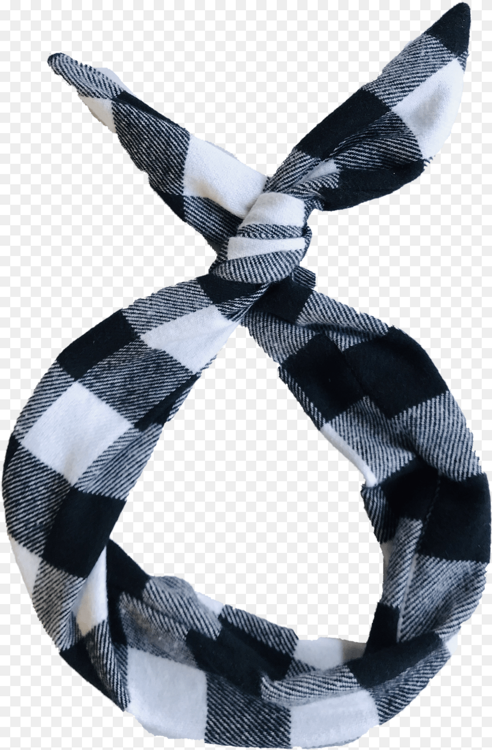 Image Of Black And White Buffalo Plaid Flannel Wire, Clothing, Scarf Free Transparent Png